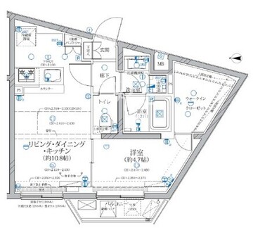 アリビス新江古田 106 間取り図
