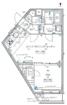 アリビス新江古田 107 間取り図