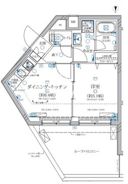 アリビス新江古田 308 間取り図