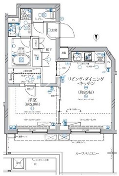 アリビス新江古田 309 間取り図
