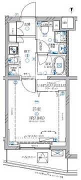 アリビス新江古田 110 間取り図