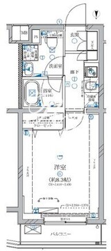 アリビス新江古田 212 間取り図