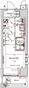 ガリシア武蔵小山 401 間取り図