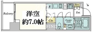 クレストコート中野 401 間取り図