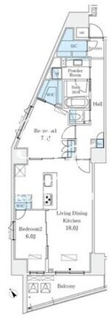Ｌｅ　ＵｎＤｅｕｘ南青山 702 間取り図