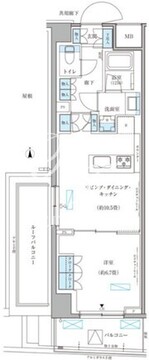 パークアクシス文京本郷 702 間取り図
