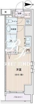 エスティメゾン錦糸町2 1414 間取り図
