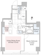 ラ・トゥール渋谷 1505 間取り図