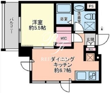 グローリオシェルト新宿山吹町 301 間取り図
