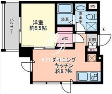 グローリオシェルト新宿山吹町 201 間取り図