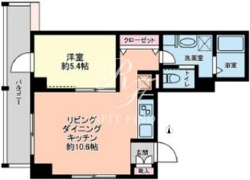 グローリオシェルト新宿山吹町 601 間取り図