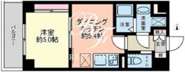 グローリオシェルト新宿山吹町 402 間取り図