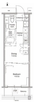 プラウドフラット四谷三丁目 904 間取り図