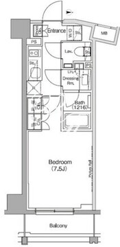 ザ・パークハビオ高円寺レジデンス 805 間取り図