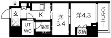 スパシエ蒲田グランドタワー 1405 間取り図