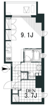 ラティエラ文京音羽 302 間取り図