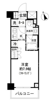 パークリュクス蒲田1丁目 307 間取り図