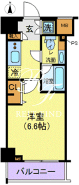 メイクスデザイン清澄白河アジールコート 704 間取り図