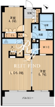 HF若林公園レジデンス 210 間取り図