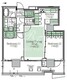 晴海フラッグ PARK-T-8階66.31㎡ 間取り図