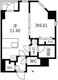 トラディス森下 203 間取り図