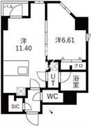 トラディス森下 403 間取り図 ?>