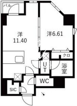 トラディス森下 403 間取り図