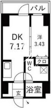 トラディス森下 402 間取り図