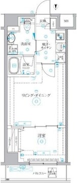 ベルシードアルファ押上イースト 704 間取り図