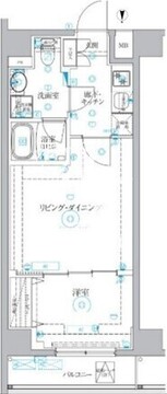 ベルシードアルファ押上イースト 605 間取り図