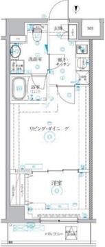 ベルシードアルファ押上イースト 304 間取り図