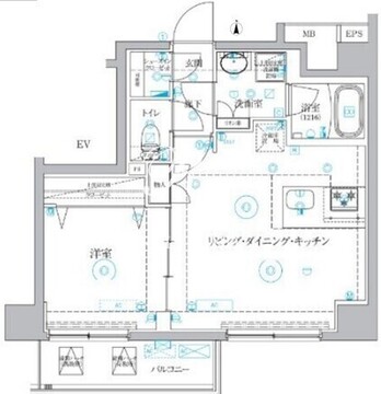 ベルシードアルファ押上イースト 502 間取り図