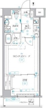 ベルシードアルファ押上イースト 204 間取り図