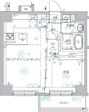 ベルシードアルファ押上イースト 401 間取り図