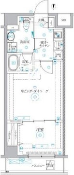 ベルシードアルファ押上イースト 404 間取り図