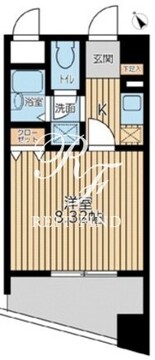 アブレスト西日暮里 302 間取り図