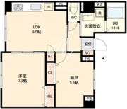 アブレスト西日暮里 701 間取り図