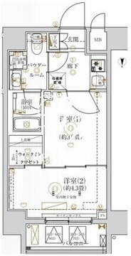 ガリシア亀戸 501 間取り図