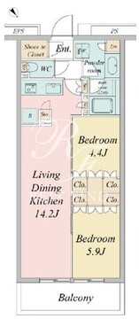 ブランシエスタ目黒中央町 413 間取り図
