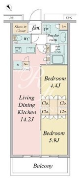 ブランシエスタ目黒中央町 513 間取り図