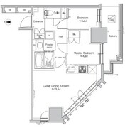 プラウドフラット錦糸町ウエスト 1204 間取り図