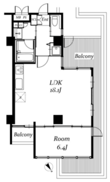 アーバンパーク代々木 602 間取り図