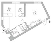 グランデュオ梅ヶ丘 101 間取り図 ?>