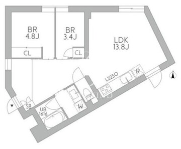 グランデュオ梅ヶ丘 101 間取り図