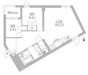 グランデュオ梅ヶ丘 201 間取り図 ?>