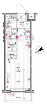 ザ・プレミアムキューブG東中野 427 間取り図