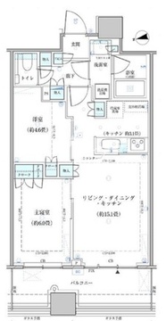 パークタワー勝どき S-4909 間取り図