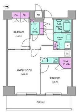 レジディア杉並方南町 602 間取り図