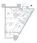 パークタワー勝どき S-4906 間取り図