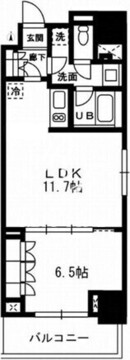 レジディア杉並方南町 334 間取り図